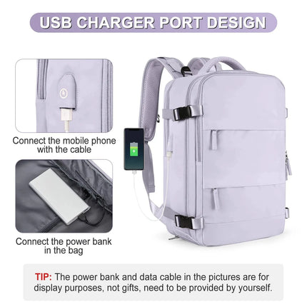 Buylor Travel Backpack for Women 40x25x17 Airplane Cabin Backpack Carry-On Luggage 14inch Laptop Backpack Casual Schoolbackpack