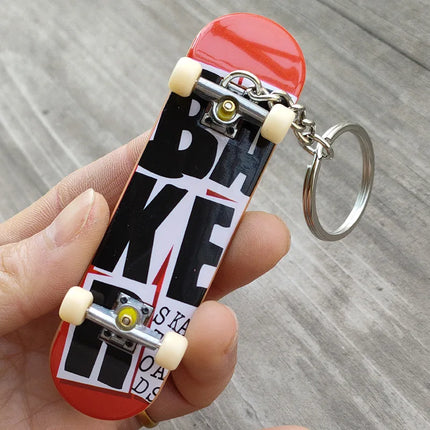 BAKER pattern fingertip skateboard toy skateboard pendant key ring