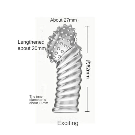 G Point Stimulation Finger Sleeves Clitoris Massage Sex Toys For Women Penis Rings Sex Delay Couples Games Delay Reusable Condom