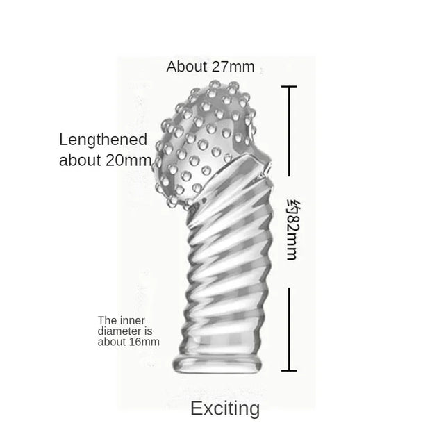 G Point Stimulation Finger Sleeves Clitoris Massage Sex Toys For Women Penis Rings Sex Delay Couples Games Delay Reusable Condom