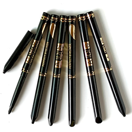 3Pcs Waterproof & Sweat-Proof Black Eyeliner Pencil - Long-LastingSmudge-Proof for Bold Eye Makeup, Easy Glide Formula for Perfe
