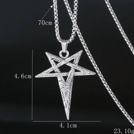 Vintage Cross Pendant Necklace Unisex Versatile Simple Long Sweater Chain Hip Hop Accessory