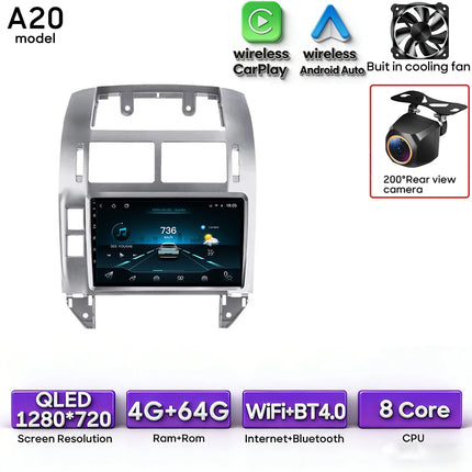 Android Car Radio Multimedia Car Radio Stereo Head Unit for Volkswagen Polo Mk4 2001 - 2011 with GPS Navigation Wireless CarPlay