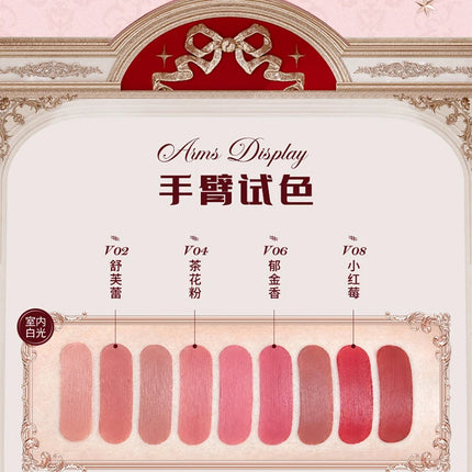 Flower Knows Strawberry Cupid Cake Lip Mud Mist Matte Velvet Lip Cream Lip Makeup 5ml
