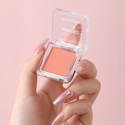 1Pc Face Blusher Matte Natural Cheek Tint Brighten Face Waterproof Face Contouring Cosmetics Blush Powder Soft Female Makeup