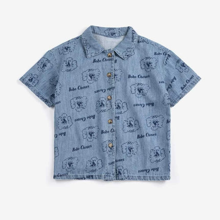 2026 New Spring Summer Children's Costumes Boys Shirts Shorts Korean Baby Boys Girls Jackets Sweatshirts Shorts Set Clothings