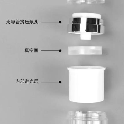15/30/50ml Cosmetics Empty Airless Pump Jar Refillable Acrylic Cream Vacuum Bottle Portable Size Container of Makeup for Lotion
