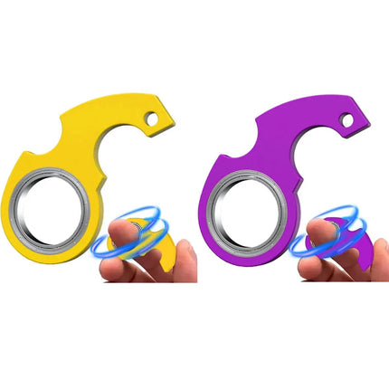 1/2/3/4Pcs Creative Keychain Fidget Spinner Stress Relief Toys For Anxiety Autism ADHD EDC Cool Stuff For Teens Adults Kids