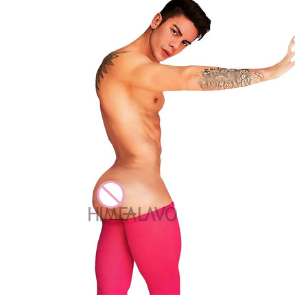 Hot Sexy Gay Men's Bodystocking Opaque Super Elastic Velvet Thigh High Stockings Male11 Colors