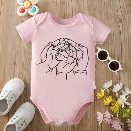 I Love My Family 100% Cotton Bodysuit Soft Baby Cloths Best Gift for Baby Onesie Jumpsuit for 0 To 12 Months Cute Newborn