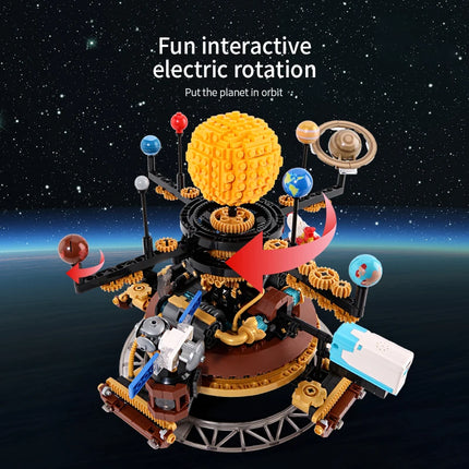 Solar System Building Sets Rotatable Space Exploration Building Blocks Toys Kid's STEM Educational Toys Birthday Gifts, 946PCS