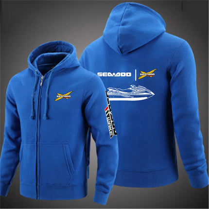 2025 Comfortable Jacket Spring And Autumn Fashion Zipper Hoodies Man's Sea Doo Seadoo Moto Logo Print Pullover Hooded Coat