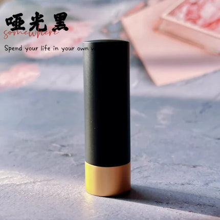 10-50pcs 12.1mm Matte Green/Black Lipstick Tube Empty Round Lipsticks Shell Aluminum Empty Lip Balm Tubes DIY  Makeup Tools