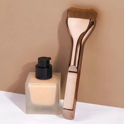 New 2Pcs Professional Foundation Makeup Brushes Soft Dense Hair for Blending Liquid, Cream Flawless Powder Makeup Beauty Tools