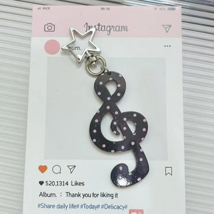 INS Acrylic Keychain Cartoon Shaped Illustration Pendant Kawaii Backpack Carabiner Clip Student DIY Handbook Decoration