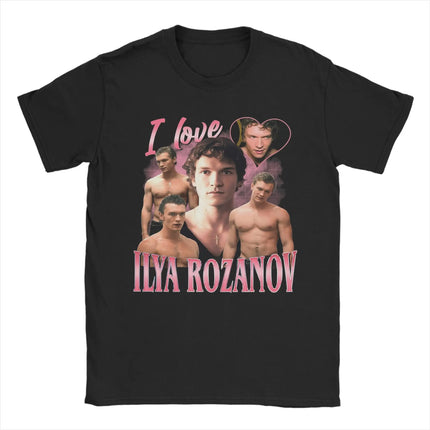 Heated Rivalry Ilya Rozanov But Daddy I Love Him T Shirt Men's Pure Cotton Vintage T-Shirts Crew Neck Tees Short Sleeve Clothing