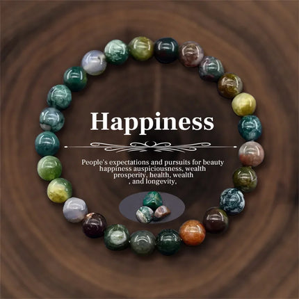 Women Natural Stone Bracelet Amethyst Quartz Tiger Eye Crystal Beads Bangles Men Health Wealth Lucky Reiki Healling Jewelry Gift