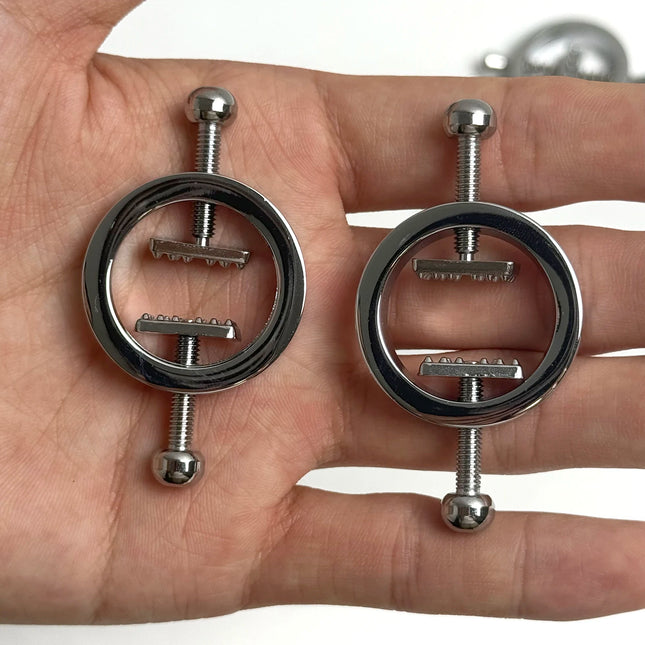 Women Breast Clitoris Clips Metal Nipple Clamps For Couples Tools Bondage Set Adults Games Erotic Products Machine Sex Toys