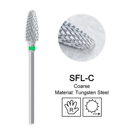 Nail Drill Bits Carbide Large Cone Electric Milling Cutter Gel Polish Remover Grinding Tools DIY Accessories Supplies