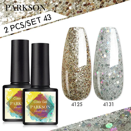 Parkson 2/3pcs Matte Top Coat Gel Nail Polish Kit Base Top Coat Set UV LED Nail Art Manicure Polish Primer Soak Off Nail Gel Set