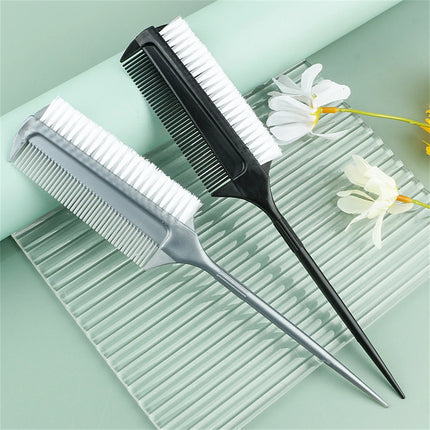 1pc Hairdressing Double Side Dye Comb With Highlight Comb Weaving Cutting Brush Professional Salon Hair Coloring Tool