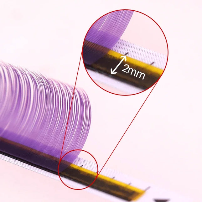 Colored Lashes Violet Blue Brown Green Red White Pink Yellow Eyelash Extensions Individual Colored Eyelashes Faux Mink Eyelashes