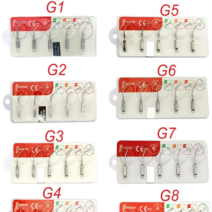 Original Woodpecker Dental Scaler Tips Ultrasonic Scaling Tip G1 G2 G3 G4 G5 G6 G7 G8 Fit For EMS UDS