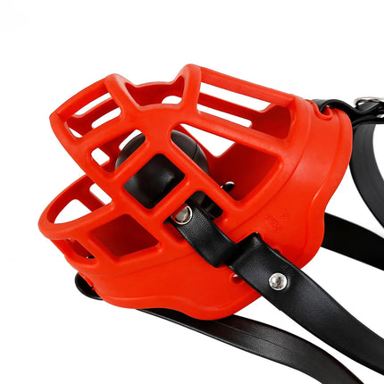 Half Face Slave Mask with Gag Ball Muzzle BDSM Bondage Restraint Fetish Mouth Gag Hood Sex Toys for Couples Adult Games Pet Play