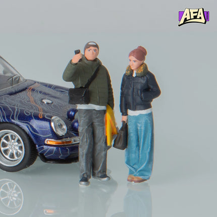AFA 1/64 Scale Miniature Resin Figures Model Props Street Fashion People Diorama Scenery Accessories for Matchbox Tomica Diecast