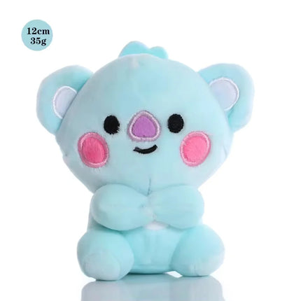 Hot BTed 21Plush Toys Kawaii Mini Keychain Anime Pendant Ornament for Kids 12-22cm Bt Peripherals Soft Stuffed Animals Doll Gift
