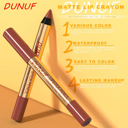 Waterproof Matte Lipliner Pencil Dark Red Contour Tint Lipstick Long Lasting Non-stick Cup Lip Liner Sexy Lips Makeup Cosmetics