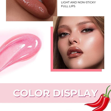 Chili Lip Plumper Oil Serum Instant Long Lasting Volumising Essence Oil Repair Lip Fine Lines Increases Elasticity Sexy Lip Balm