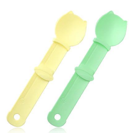 2PCS Cat Strip Feeder Spoon Easy Squeeze Cat Treat Holder for Wet Food Snacks Reusable Pet Supplies Feeding Tool Cats Kittens