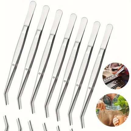 2/5pcs Multi-Purpose Stainless Steel Tweezers,Sewing,Nail Art,Eyebrow Threading,Jewelry Clamping,Sewing Machine and DIY Projects