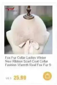 Winter Natural Fox Fur Scarf And Cuff Set Women Jacket Fur Collar Authentic Neck Warm Scarves Luxury Fluffy Fox Fur Shawl