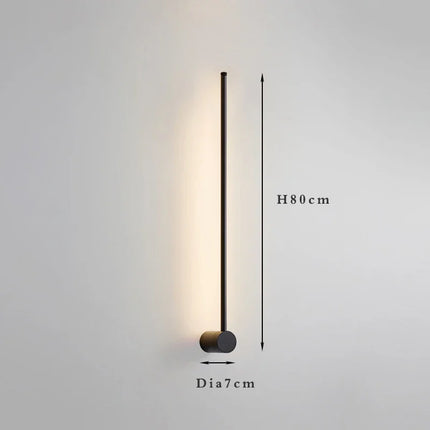 Nordic Art Design Minimalist Long Line Wall Lamps Modern Simple Living Room Home Decoration Luxury Hotel High-end Wall Light LED