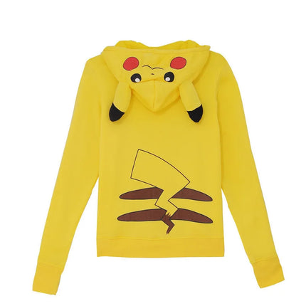 Anime Cartoon Hoodie Kawaii Cute Yellow Sweatshirts Sports Casual Cartoon Sweet Lovely Outer Women/Men Clothes Adult Kids Gift