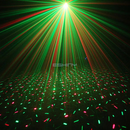 YB Rechargeable Battery Mini R&G Laser DJ Light Disco Full Stars Projector Firefly Dance Bar Party Xmas Stage Effect Lamp