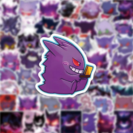 10/30/50pcs Funny Anime Pokemon Gengar Stickers Waterproof Graffiti DIY Scrapbook Luggage Guitar Phone Cool Cartoon Decals Toys