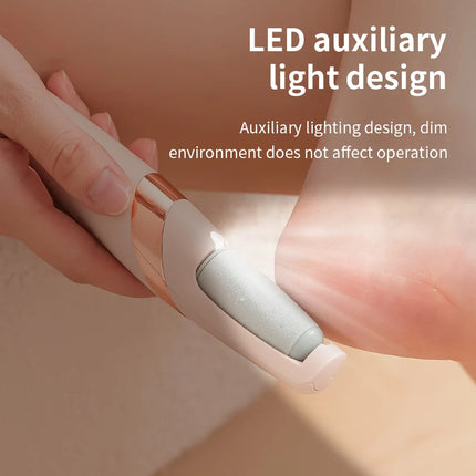 Electric Foot Grinder Portable Replaceable Roller Foot File Pedicure Tool for Heel Dry Dead Skin Callus Removal Home Salon Use