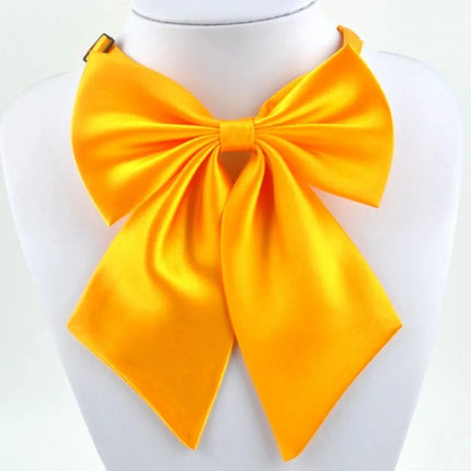Solid Color Bright Collar Flower for Girls College Style No Hand Knotting Student Uniform Bow Tie Simple Daily Shirt Accessories