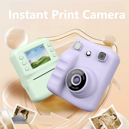 Mini Thermal Printer Children Camera Educational Kids Camera Photography HD Video Recorder Instant Print Photo Christmas Gifts