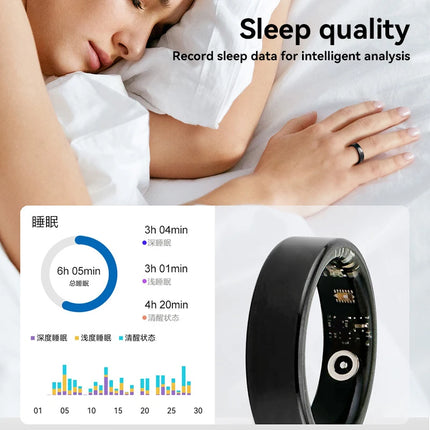 VIVO Smart Ring Men Women SR08 Smart Ring Women Heart Rate Blood Oxygen Multi Sports Modes IP68 5ATM Waterproof 2025 New