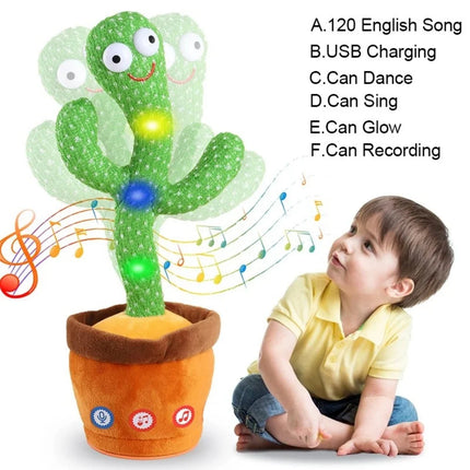 Talking Cactus Toys for Baby Dancing Singing Cactus Mimicking Toy with 120 English Songs Birthday Christmas Gifts for Kids
