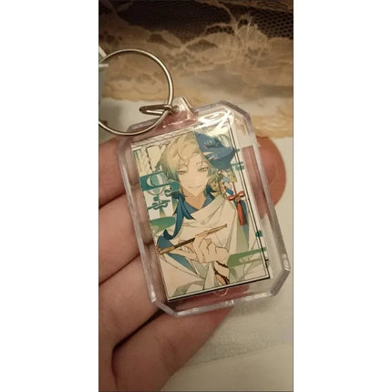 6Pieces Anime Lucky Gift Bag Cartoon Michael Kaiser Collection Bag Keychain Laser badge LOMO Card Postcard Laser Card Toy Gift