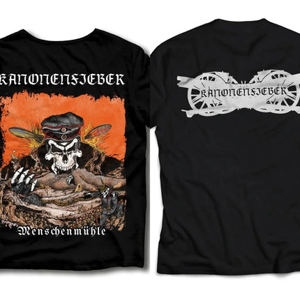 Rock Punk Tops Gothic Dark Heavy Metal T-shirt Kanonenfieber Pirnt Oversized Casual Cotton Streetwear Female Male Clothes Unisex
