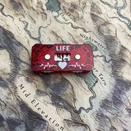 New Life Tracker for Fantasy & Sci-Fi Model Building Kits: 41x20x9mm LIfe Tracker
