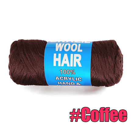 70G Twist Wraps/Roll 70g Black Brazilian Wool Hair Acrylic Yarn For African Synthetic Crochet Hair Jumbo Braids Braids