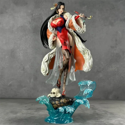 One Piece Boa Hancock Chinese Style Cheongsam Figure Anime Girl Model Collectible Desktop Decoration Gift