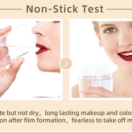 QIBEST Matte Liquid Lipstick Waterproof Long Lasting Lip Gloss Velvet Mate Nude Red Tint Tube Lipsticks Lipgloss Makeup Cosmetic